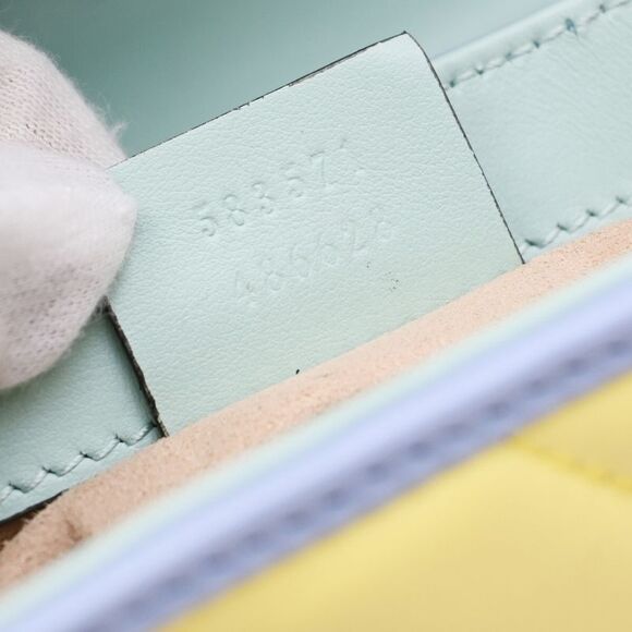 Gucci Gg Marmont Top Handle Bag Leather Multicolour Leather Bag (Pre-Owned) - Picture 7 of 15